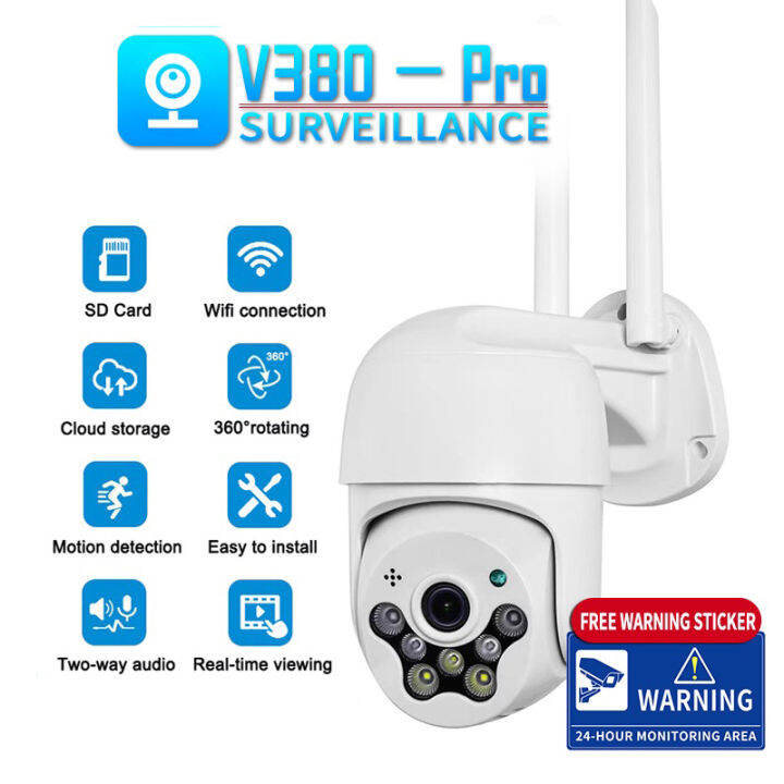 V380 Pro A8 3MP Bullet CCTV Camera Wifi Connection 360 Wireless Camera ...