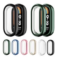 Plating TPU Protective Case For Xiaomi Mi Band 8 Full Screen Protector Shell Bumper Frame Smartwatches