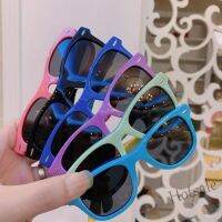 【hot sale】๑ D03 Kid Sunglasses New Flexible PC Childrens Sunglasses Fashion Polarized UV Protection Sunglasses Personality Multi-color Childlike Sunlasses