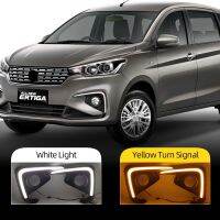 【CW】✥  Car Flashing 2PCS Ertiga 2018 2019 2020 DRL Fog Lamp Cover turn signal