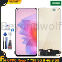 Beyondwolf TFT หน้าจอ LCD สำหรับ OPPO Reno 7 7SE 7 5G 8 4G 8 5G จอแสดงผล LCD แบบสัมผัสหน้าจอ Digitizer แทนการประกอบสำหรับ OPPO Reno 7 CPH2363 7SE PFCM00 7 5G CPH2371 8 4G CPH2457 8 5G CPH2359หน้าจอจอแสดงผล TFT LCD หน้าจอ LCD