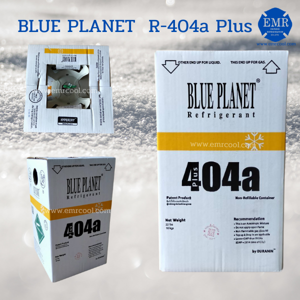 BLUE PLANET(บลู แพลนเน็ต) น้ำยาเคมี R-404A Plus (10 kg/ถัง)