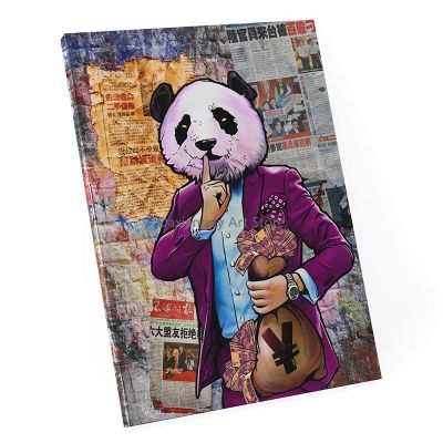 Graffiti Animal Art ภาพวาดผ้าใบ-การ์ตูน Panda โปสเตอร์และพิมพ์ Vintage Wall Art รูปภาพสำหรับห้องนั่งเล่นตกแต่งบ้าน Cuadros
