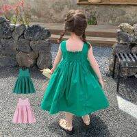 2023 Summer Girls Cute Sleeveless Dress Two Colors  by Hs2023