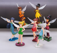 FastShipping Disneys 7Pcs Tinkerbell ดอกไม้ Faery Fairy Elf เจ้าหญิง Pvc อะนิเมะ Action Figure Mini ตุ๊กตาตุ๊กตาของเล่นสำหรับของขวัญเด็ก