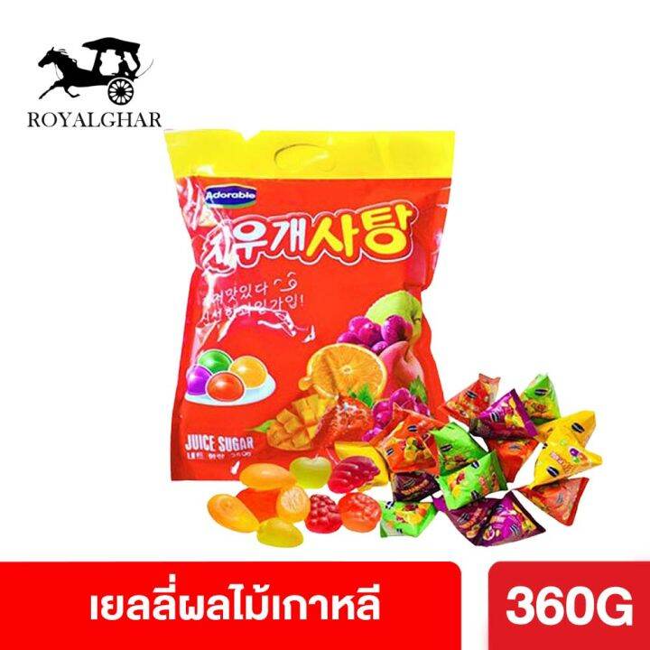 เยลลี่ เยลลี่เกาหลี ขนม ผลไม้ เยลลี่หนึบ Adorable Fruit juice jelly