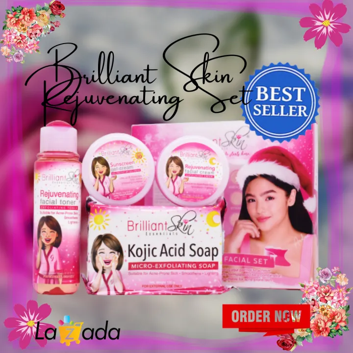 BRILLIANT Skin All Naturals Rejuvenating Kojic soap Set | Removes ...