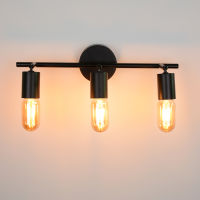 LED Wall Lamp Modern Wood Lamp E27 Nordic Loft Style Lights Industrial Vintage Iron Wall Light For Bar Cafe Restaurant Home