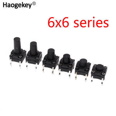 20pcs waterproof tact switch 6X6 switch 4-pin 6*6*4.3/5/6/6.5/7.5/8.5/9/10.5/13mm