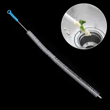 71cm Long Flexible Cleaning Brush Sink Overflow Drain Unblocked