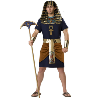 ฮาโลวีนชายอียิปต์โบราณ anubis เครื่องแต่งกาย Toga ฟาโรห์ทหารเทพธิดาชุด Fantasia ชุดแฟนซี