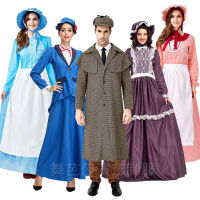 ?? Performance clothing~ British nineteenth century clothing tutor cos costume mens and womens Sherlock play European pastoral womens wear