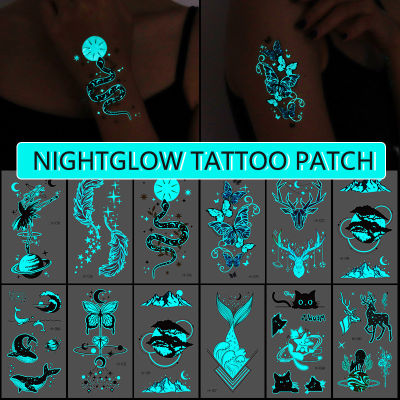 MUS Luminous Temporary Tattoo Sticker Waterproof DIY Body Stickers For Women Men