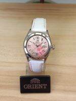 ORIENT Japan Automatic นาฬิกาผู้หญิง ลายซากุระ เครื่องญี่ปุ่นออโต้ ฝาหลังลายใส ประกันศูนย์