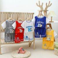 2023 new childrens basketball uniforms for boys and girls summer quick-drying mesh suits older children short-sleeved sportswear children