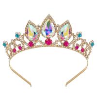 Headband Rhinestone Headwear Halloween Cosplay Birthday Wedding Kids Dress-up Crown Princess Tiaras