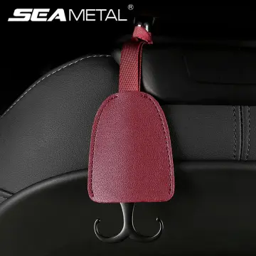 Purse Holder for Car, Leather Car Purse Hook, Car Purse Hanger Headrest  Hooks for Hanging Purses and Bags, 2 Pack Black&Red - Walmart.com