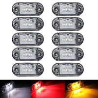 10Pcs 12V24V LED Side Marker Light รถภายนอกไฟเตือนไฟท้าย Auto Trailer รถบรรทุกรถบรรทุกโคมไฟ Clearance Marker Light