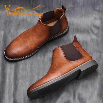 รองเท้าใส่สบายรองเท้าบูทหุ้มข้อย้อนยุคสำหรับผู้ชาย # KD5236 40-46คนรองเท้าบู๊ตผู้หญิงผู้ชายหนังเป็นสินค้าดรอปชิปสำหรับผู้ชาย