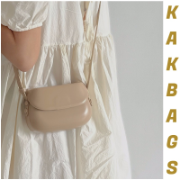 KakBags ใหม่ กระเป๋าสะพายไหล่ สีแคนดี้ เรียบง่าย สไตล์เรโทร 2023