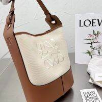 Female Bag New Style 2023 Loe1weˉStitching Bucket Literary Shoulder Messenger Fashionable Versatile