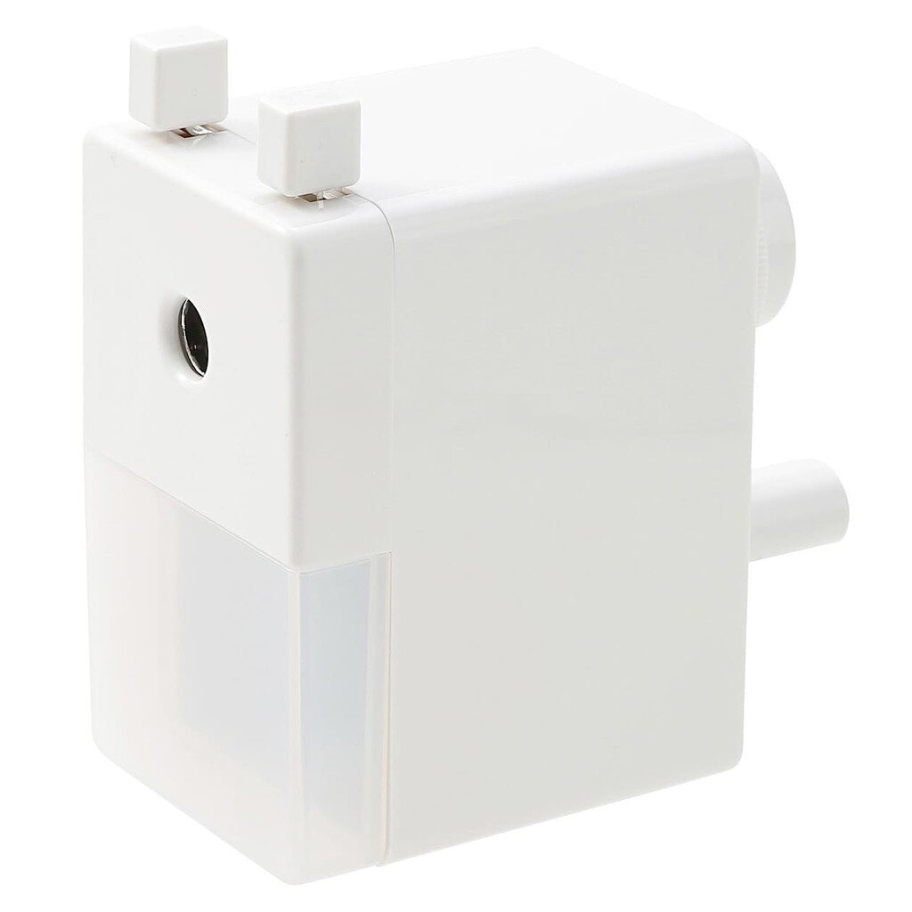 MUJI Manual Pencil Sharpener W55 x H103 x D106mm Made in Japan White simple 