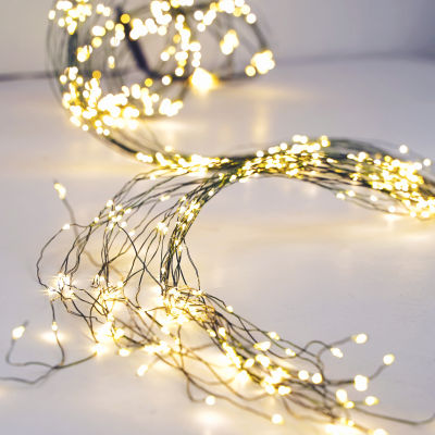 12V 600 LED nch Fairy Lights String Tree Garland Lighting Holiday New Year Ornaments Christmas Decorations for Home 2022