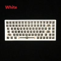 INEDA-84 Keys 75% DIY Mechanical Keyboard Customized Kit Hotswap/Welding Highlight RGB Transparent Case Programmable Mute Cotton