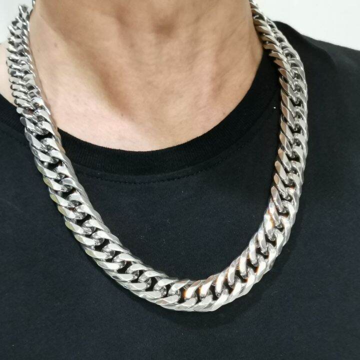 Stainless Steel Thick And Heavy Men's Necklace L60cm. Rantai Lelaki ...