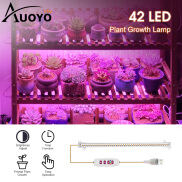 Auoyo Thanh Đèn LED Trồng Cây 42 126 Đèn Phát Triển Ánh Sáng Mặt Trời USB