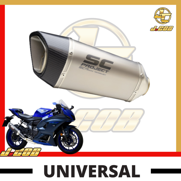 Universal 3651mm Motorcycle SC PROJECT Exhaust Modified Muffler Silencer With DB Killer YAMAHA