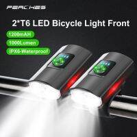 1000Lumen Bicycle Light Front MTB Road Cycling Lantern Bike Light 1200mAh Waterproof Flashlight Rechargeable Lamp Accessories