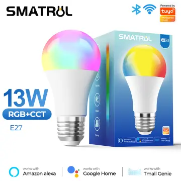 LUMIMAN Smart Light Bulbs, Alexa Light Bulb, WiFi Full Color Changing Light  Bulb, Music Sync, Warm to Cool White Smart Bulb, A19 800LM 7.5W, Works