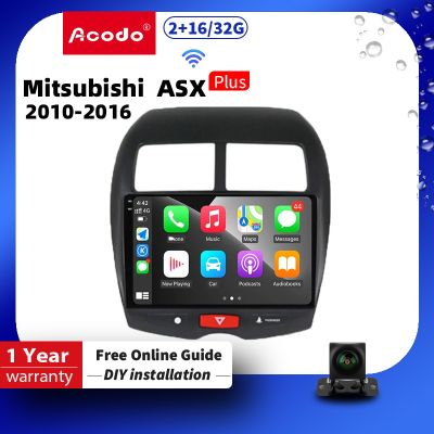 Acodo 10Inch Android 12 2GRAM+32GROM Car Radio Multimedia Video Player For Mitsubishi Jinxuan Asx 2010-2016 Gps Navigation Wifi Carplay Bt Ips Touch Screen Car Radio Stereo With Frame