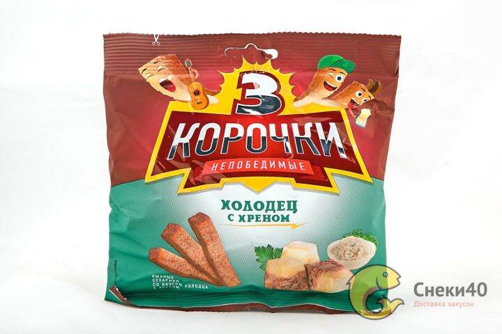 Ржаные сухарики 3 КОРОЧКИ Холодец с хреном | Lazada.co.th