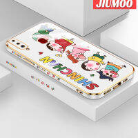 JIUMOO เคส A20s ปลอกสำหรับ Samsung Galaxy ลาย Crayon Shin-Chan ใหม่กรอบพื้นผิวสี่เหลี่ยมเคสนิ่มซิลิกาเจลกันกระแทกเคสมือถือรวมเลนส์กล้องถ่ายรูปฝาครอบป้องกัน