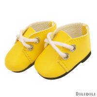 1 Pairs PU Leather Shoes 5.5 x 3cm, for Mel Chan Body Doll for 9-12inch Reborn Doll and Similar Size