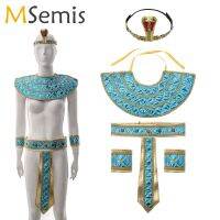 Halloween Costumes Ancient Pharaoh Egypt King Egyptian Cleopatra Queen Costume Accessories Priest Cosplay Clothing for Men Wome