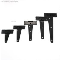 ▼△ 1 Pcs Black Paint T Shape Triangle Hinge Cabinet Shed Wooden Door Gate Hinges Hardware