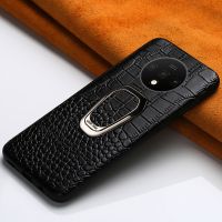 ✗ The New Genuine Leather Ring bracket Magnetic phone case for oneplus 7 pro 6 6T 8 pro nord 8T cover for One plus10 pro 5 5t