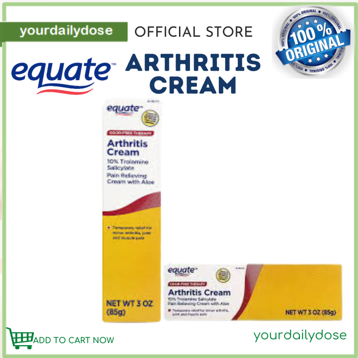 Equate Arthritis Cream, 10 Trolamine Salicylate with Aloe, 3 oz