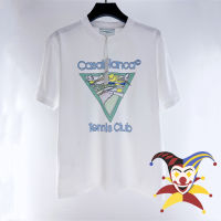 Oversized Casablanca T เสื้อผู้ชายผู้หญิง1:1คุณภาพสูงสามเหลี่ยมเทนนิสพิมพ์ Top Tees