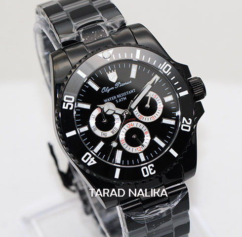 นาฬิกา-olym-pianus-sapphire-submariner-899833g1-407-new-size-40-mm-ขอบเซรามิค-หน้าปัดดำ-black-pvd-ของแท้-รับประกันศูนย์-tarad-nalika