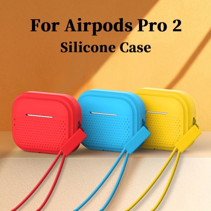 for-airpods-pro-2-case-silicone-with-lanyard-round-hole-earphone-shell-headphone-cover-for-apple-airpod-pro-3-1-pro2-cases-funda-wireless-earbud-cases