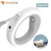 2022 Original MOESTAR UFO Retractable Leash 2 Plus Dog Traction Rope แหวนยืดหยุ่นรูปร่าง3.0M พร้อมไฟ LED แบบชาร์จไฟได้