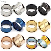 【CW】❀  Alisouy 2pcs Ear Plug Surgical no-Screw Gauges Tunnel Expander Piercing Earrings plugs stretching