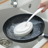 Long Handle Brush Eraser Magic Sponge Diy Cleaning Sponge for Dishwashing Kitchen Toilet Bathroom Wash Cleaning Tools Gadgets