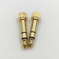 1pc Gold-plated adapter Jack 6.35mm 3pole stereo male plug with inside screw to 3.5mm jack stereo female socket converter