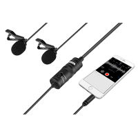 Microphone BOYA BY-M1DM Dual Omni-directional Lavalier Mic