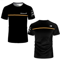 New Formula One Mclaren Team Racing Car Male Summer F1 T-Shirts 3D Print Sports Casual Large Size Round Collar{plenty}